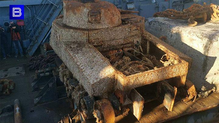 Американский танк М3 «Ли» времен Великой Отечественной войны подняли со дна Баренцева моря