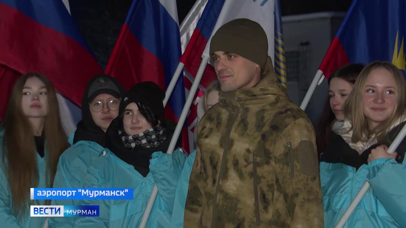 Герой России майор Михаил Попов на время приехал в Мурманскую область из зоны СВО
