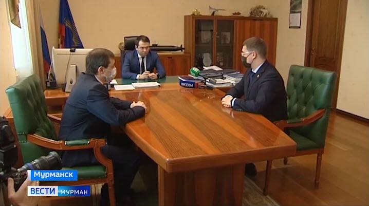 Губернатор Андрей Чибис провел рабочую встречу с главами Мурманска