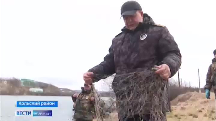 Сотрудники Росрыболовства борются с браконьерами в Мурманской области