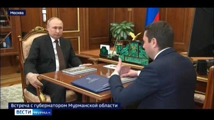 Владимир Путин и Андрей Чибис обсудили вопросы развития Мурманской области