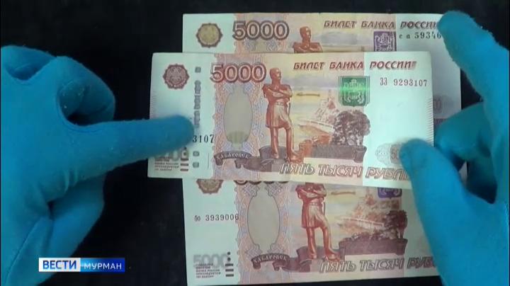 В Мурманской области за 3 месяца вывели из обращения 11 фальшивых банкнот Банка России