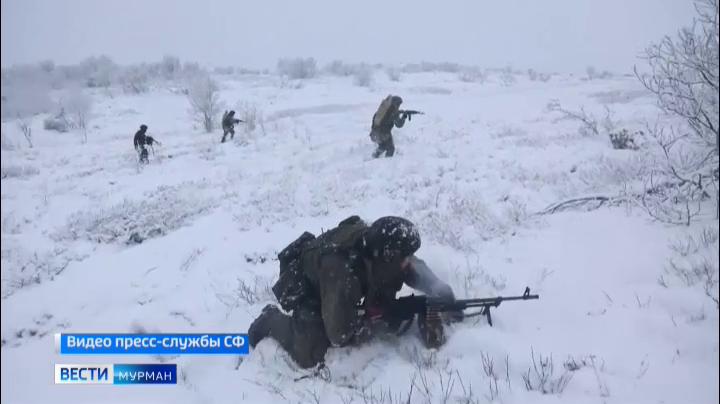 В Мурманской области на полигоне бригады морской пехоты Северного флота  проводят боевое слаживание