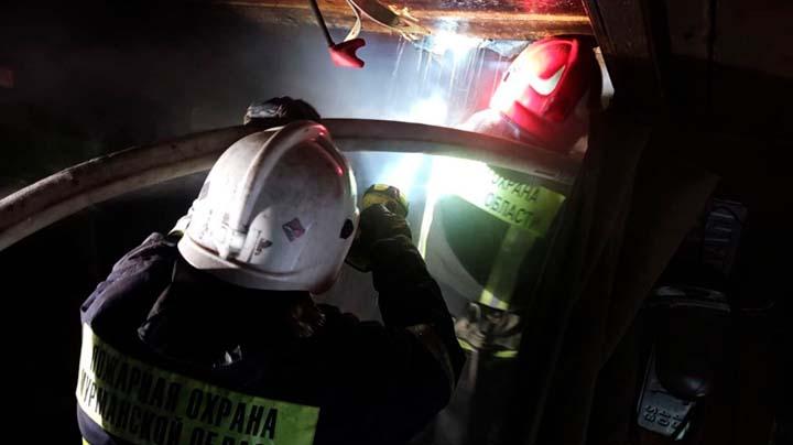 В Кандалакше на улице Наймушина сгорел гараж