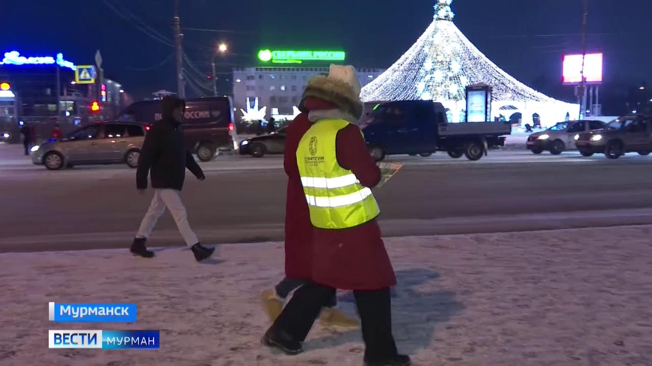 В Мурманске инспекторы ГИБДД провели традиционную профилактическую акцию "Засветись"