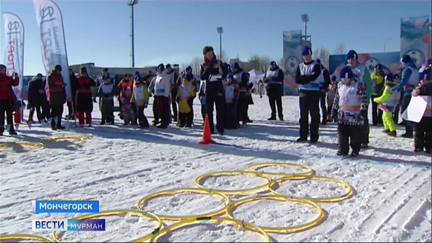 22 команды из Кольского Заполярья состязались в беге на снегоступах