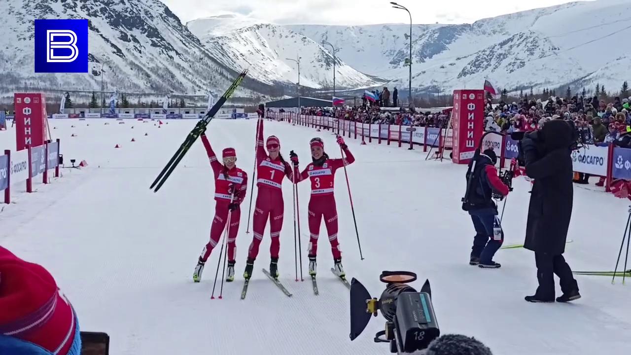 Наталья Непряева одержала победу в женской гонке финального этапа Кубка России по лыжным гонкам в Кировске
