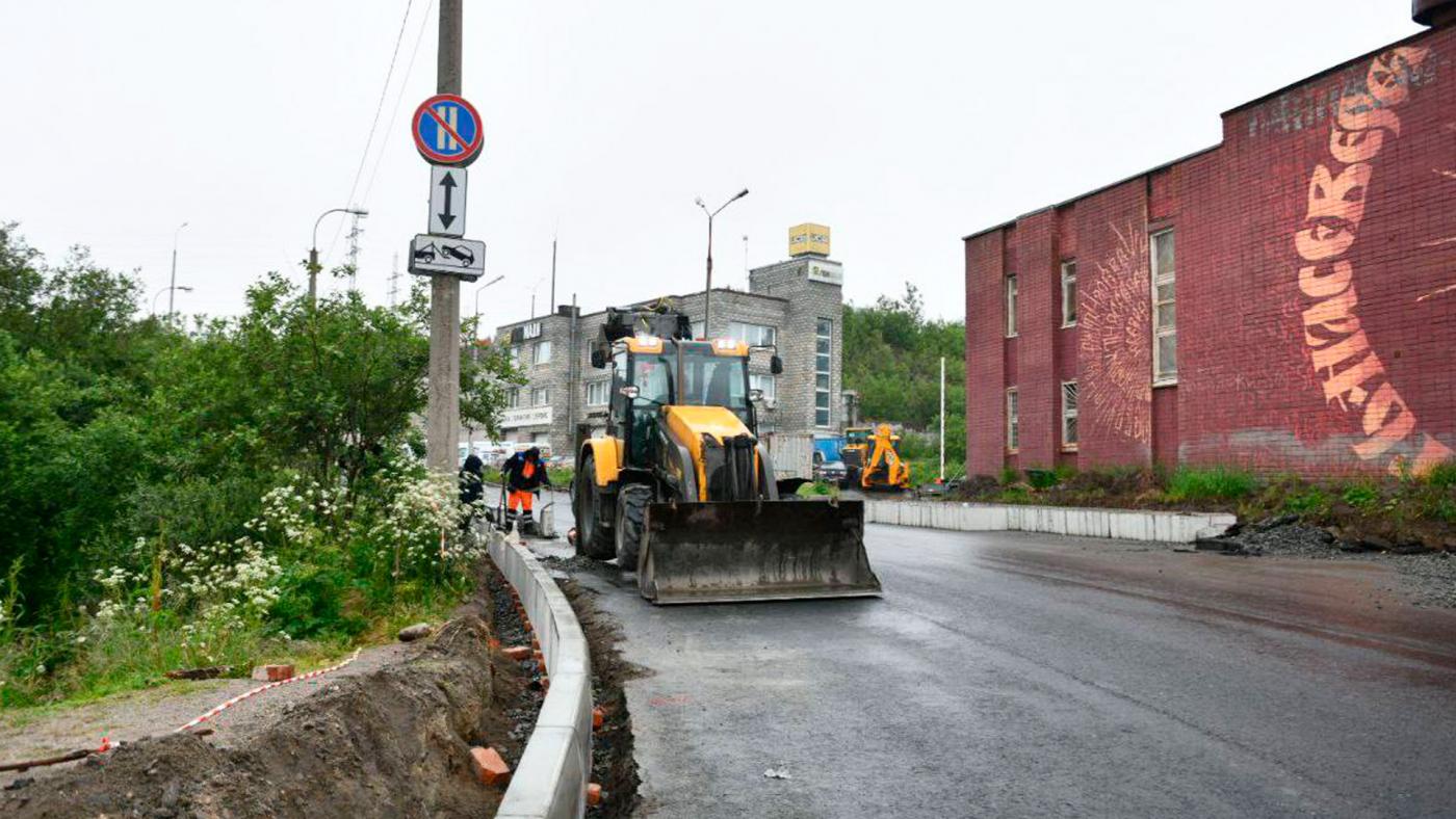 Ремонтные работы полностью завершены на 3 участках дорог в Мурманске