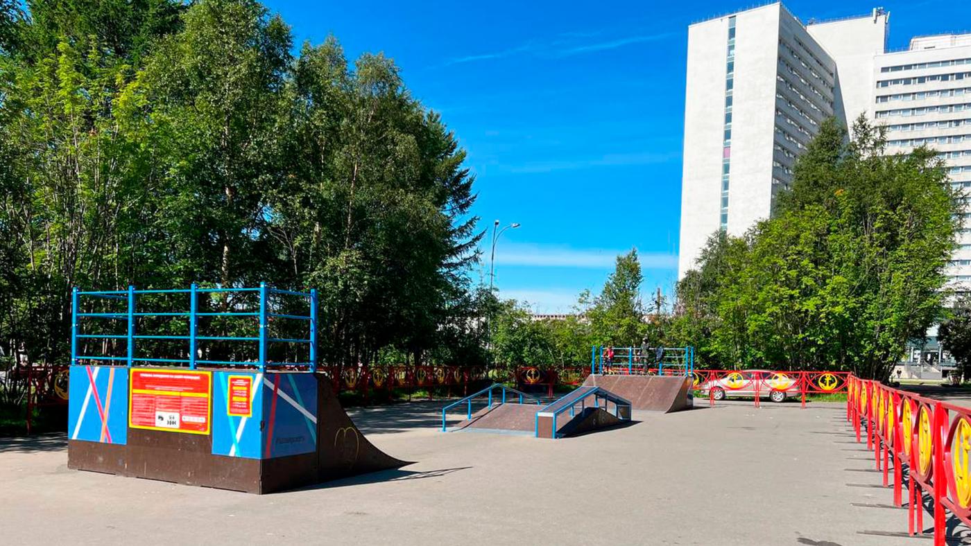Скейт-парк в центре Мурманска &quot;переехал&quot; в сквер у ДК Кирова