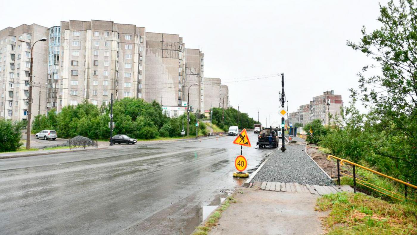 В Мурманске по нацпроекту отремонтировали шесть участков дорог