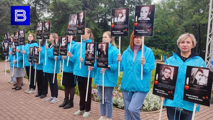 В Мурманске проходит акция памяти детей-жертв войны в Донбассе