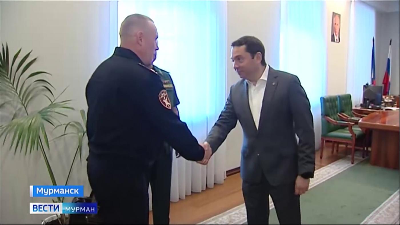 Нового начальника Управления Росгвардии по Мурманской области представили губернатору Андрею Чибису