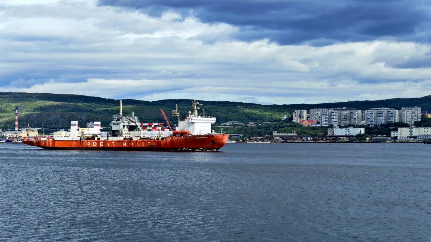 Атомный контейнеровоз &quot;Севморпуть&quot; доставил в Мурманск 5,5 тысяч тонн свежемороженой рыбы