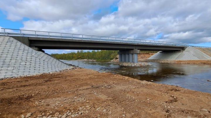 Мост через реку Эйнч отремонтировали по нацпроекту &quot;Безопасные качественные дороги&quot;