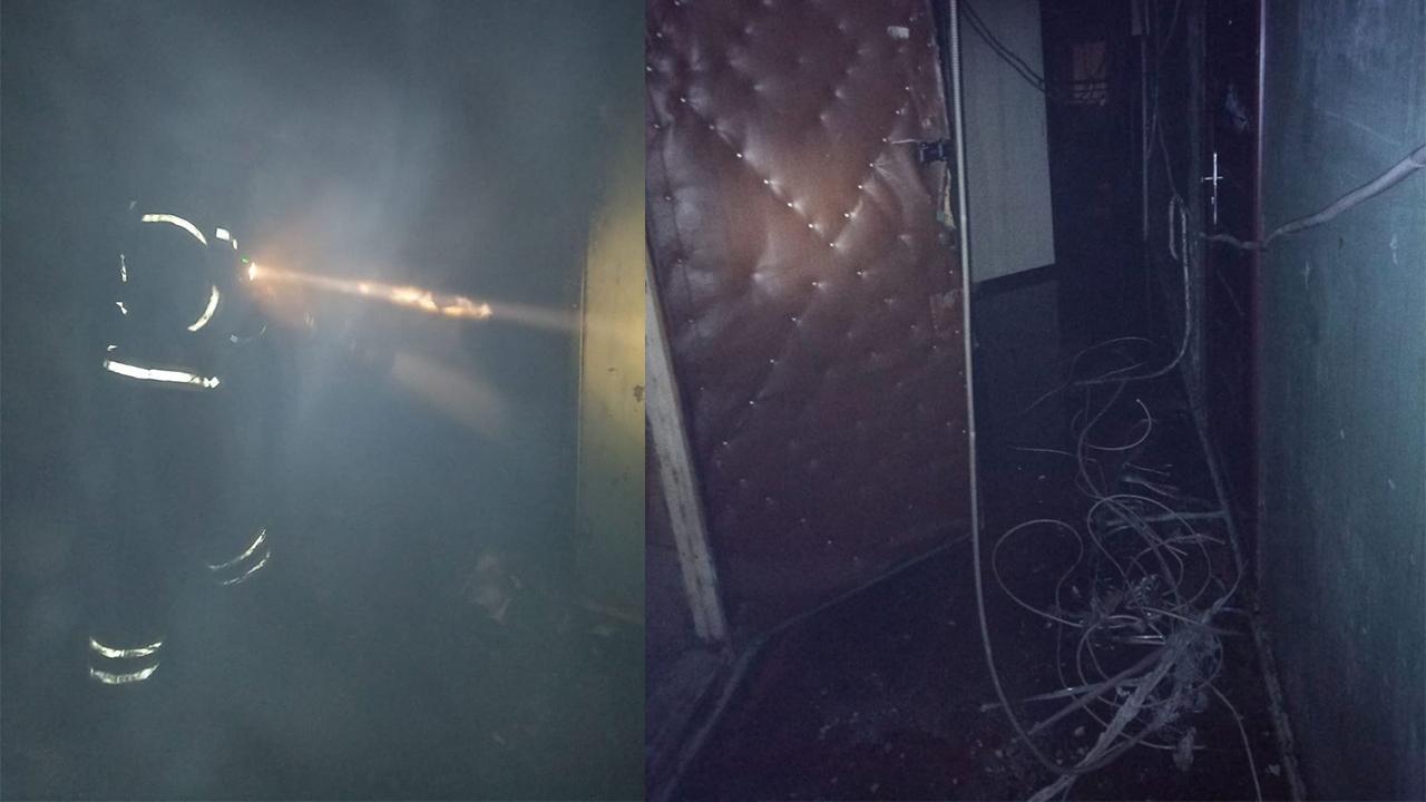 Двух человек спасли во время пожара в девятиэтажке Оленегорска