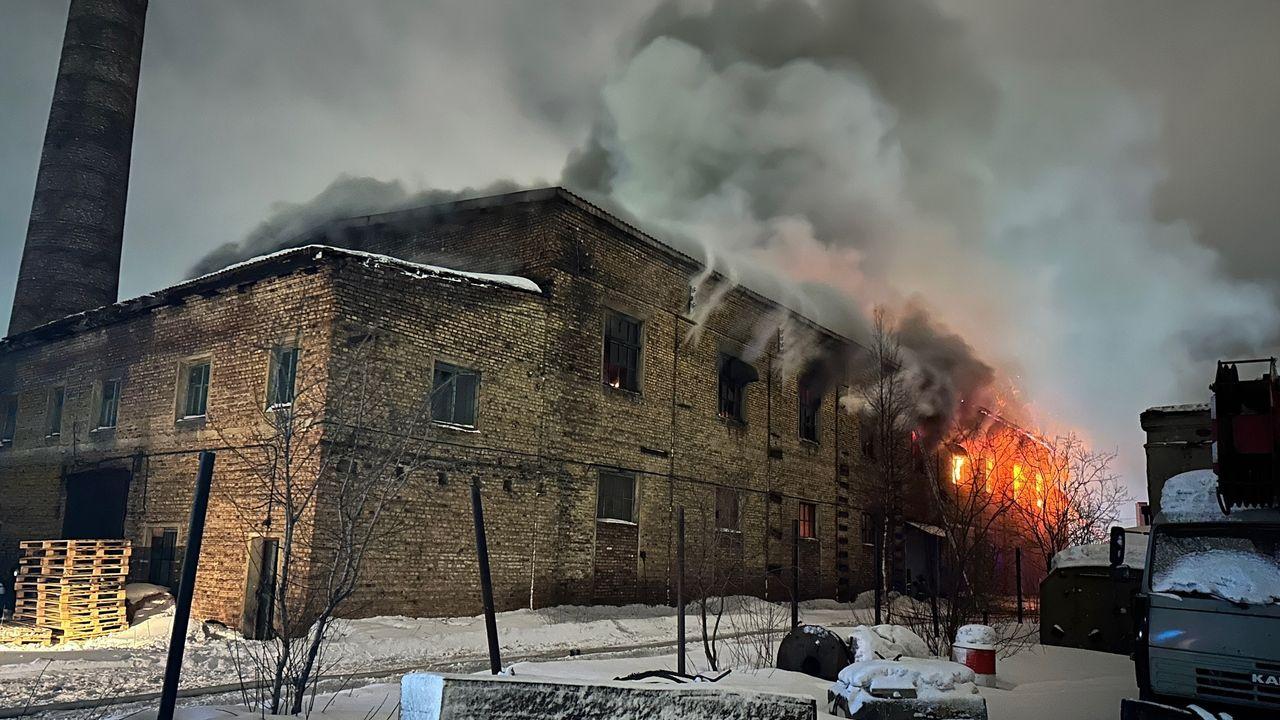 В Мурманске произошел пожар на рыбоперерабатывающем заводе 