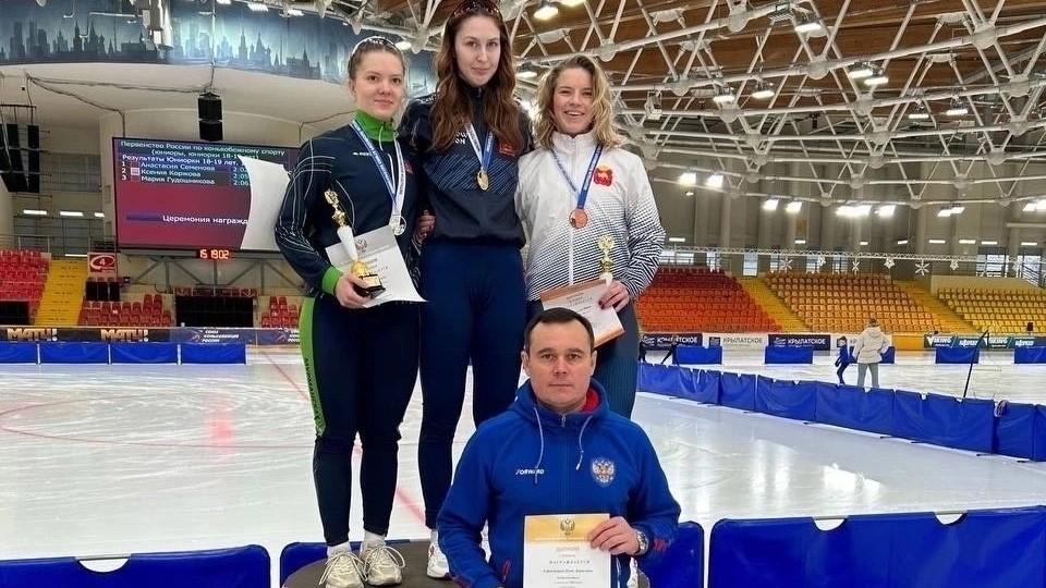 Северянка Ксения Коржова забрала серебро на первенстве России по конькобежному спорту