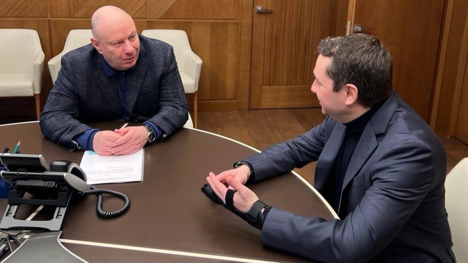 Андрей Чибис и Владимир Потанин обсудили дальнейшее сотрудничество