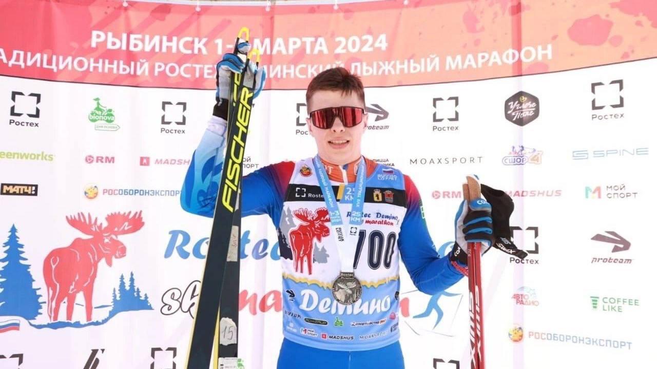 Спортсмен из Мурманска Александр Гребенько стал призером Деминского лыжного марафона