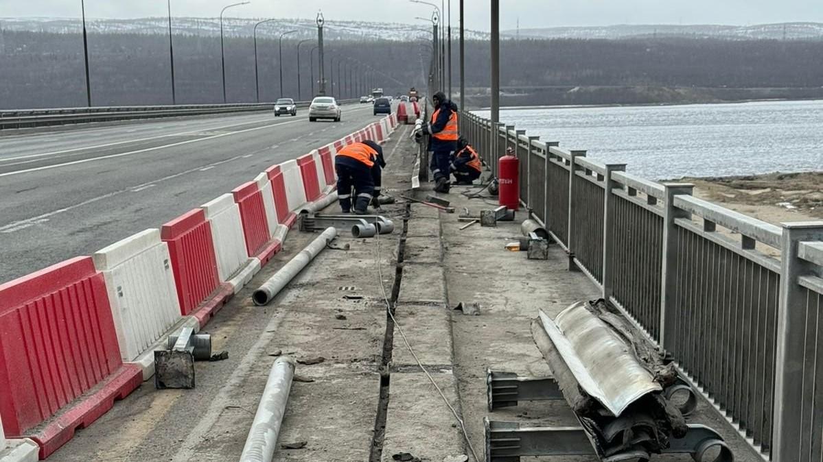 Стартовал ремонт Кольского моста