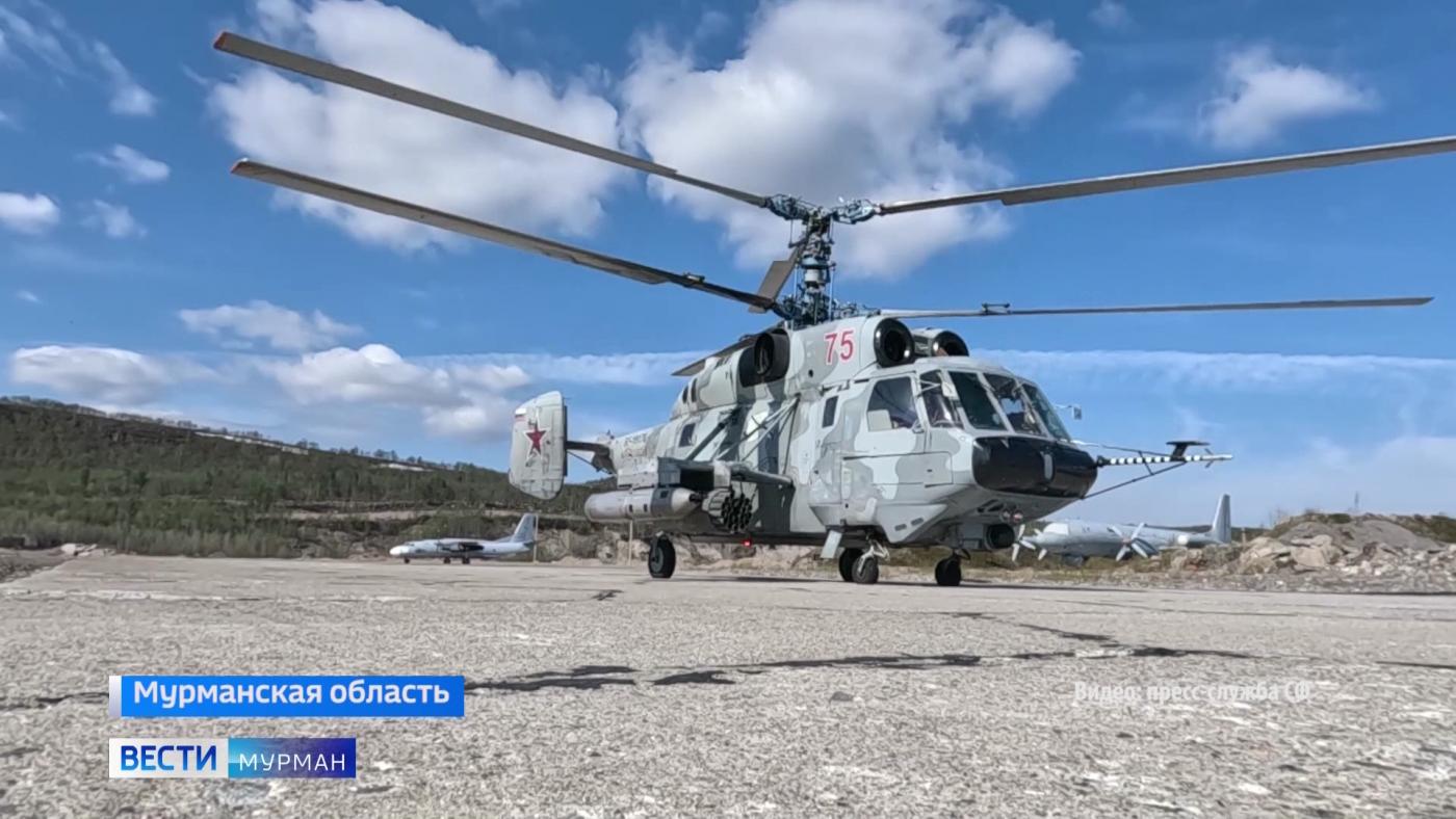 Вертолетчики авиационной эскадрильи провели занятие по боевому применению на одном из полигонов Мурманской области