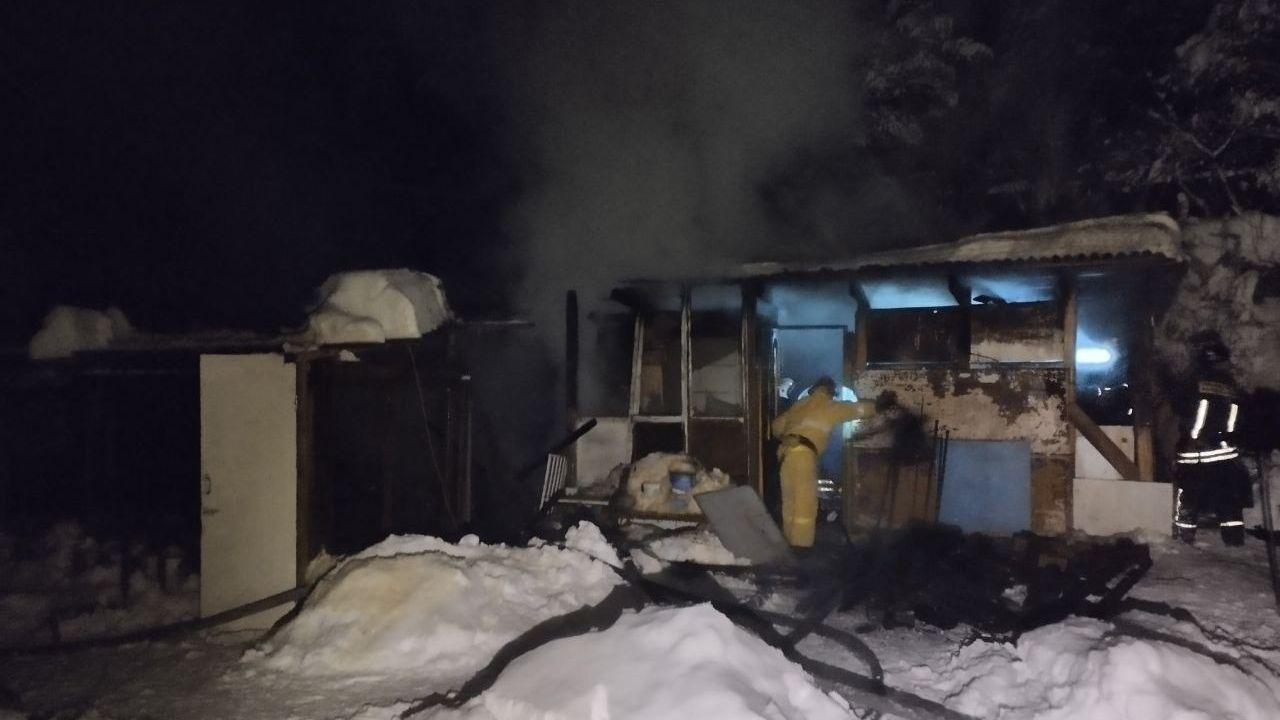 В поселке Шонгуй сгорел птичник
