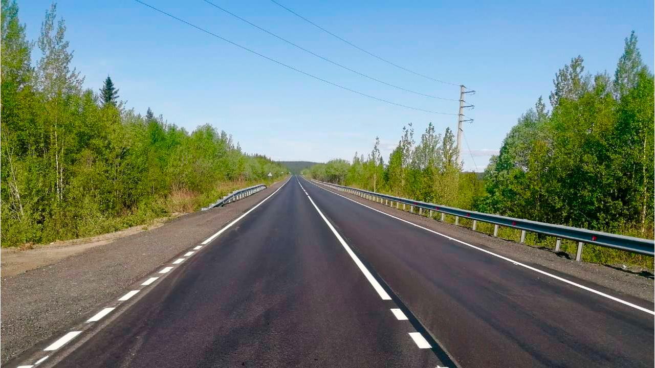 Автоподъезд к Апатитам отремонтировали по нацпроекту