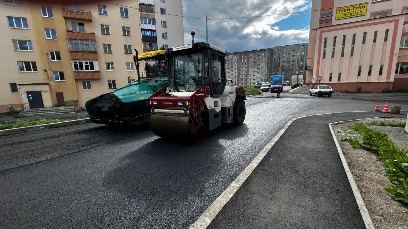 Дорожные работы в Североморске завершаются на двух участках по реновации ЗАТО
