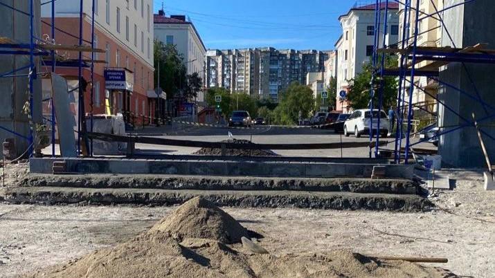 В городском парке Североморска завершили демонтажные и земляные работы