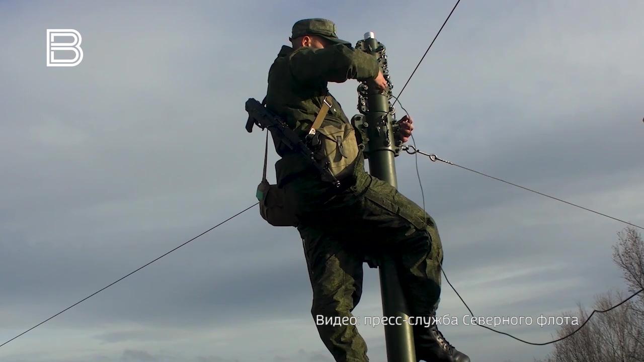 Связисты Северного флота во время учений развернул комплексы подвижной группы связи