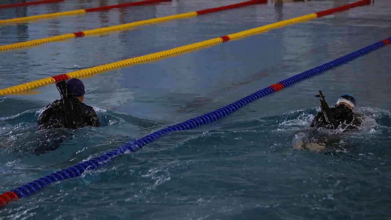 Вплавь с автоматом: на Северном флоте прошел чемпионат по военно-прикладному спорту