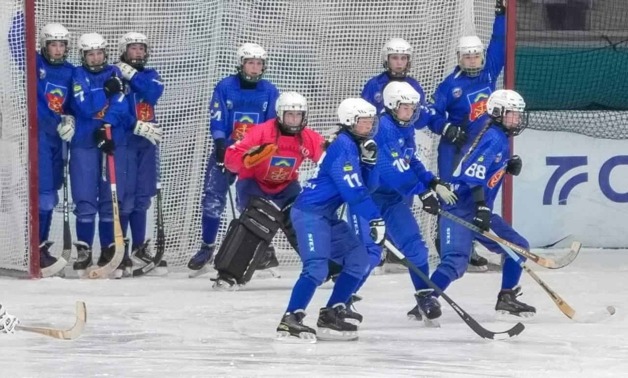 Сборная Мурманской области завоевала серебро на первенстве России по хоккею с мячом